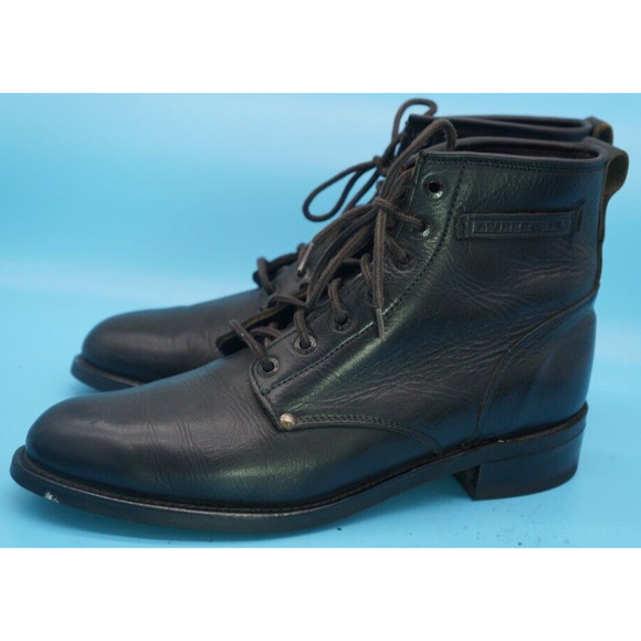 Vintage AVIREX US Army Air Force Type B-3 lace up black Ankle boots 1970s main image 10